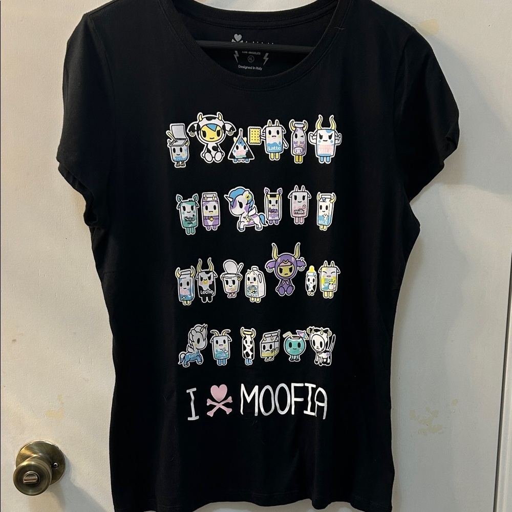 Tokidoki I Heart Moofia Women's T-Shirt Womens XL Characters